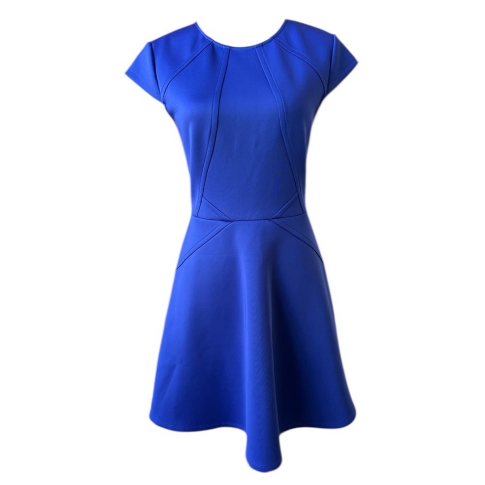 Ted Baker London Fit & Flare Scuba Dress – Royal‎ Blue – Size 2 (US 6)